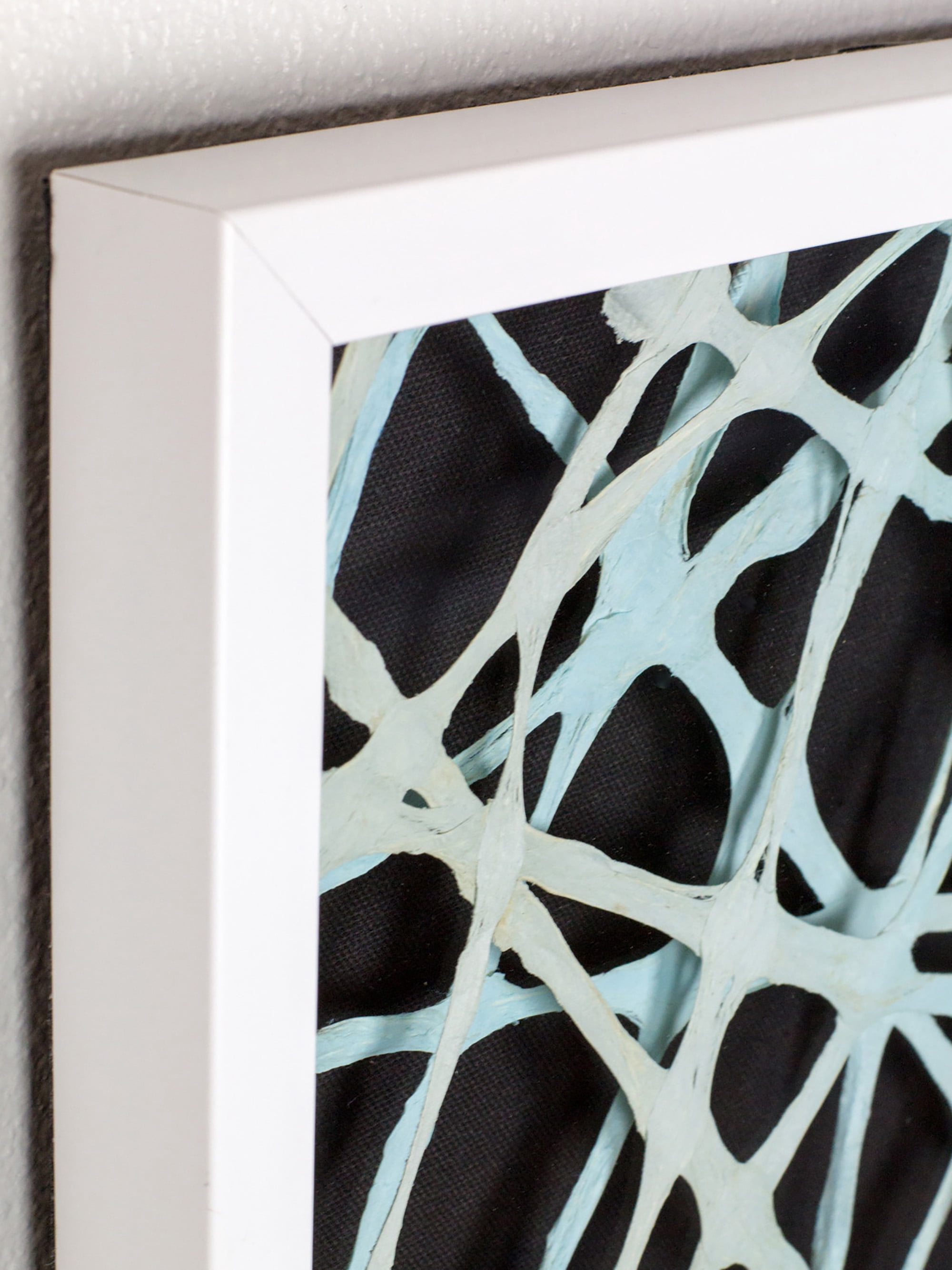 Teal Strands Paper Art