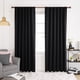 thumbnail image 2 of Cortinas opacas Deconovo negras de 213 cm para dormitorio, 2 paneles, 2 of 8