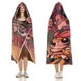 thumbnail image 3 of The Powerpuff Girls Wearable Blanket Cloak Arctic Velvet Hooded Blanket Soft Fuzzy Hoodie Blanket Cape for Adults Kids 50"x60", 3 of 8