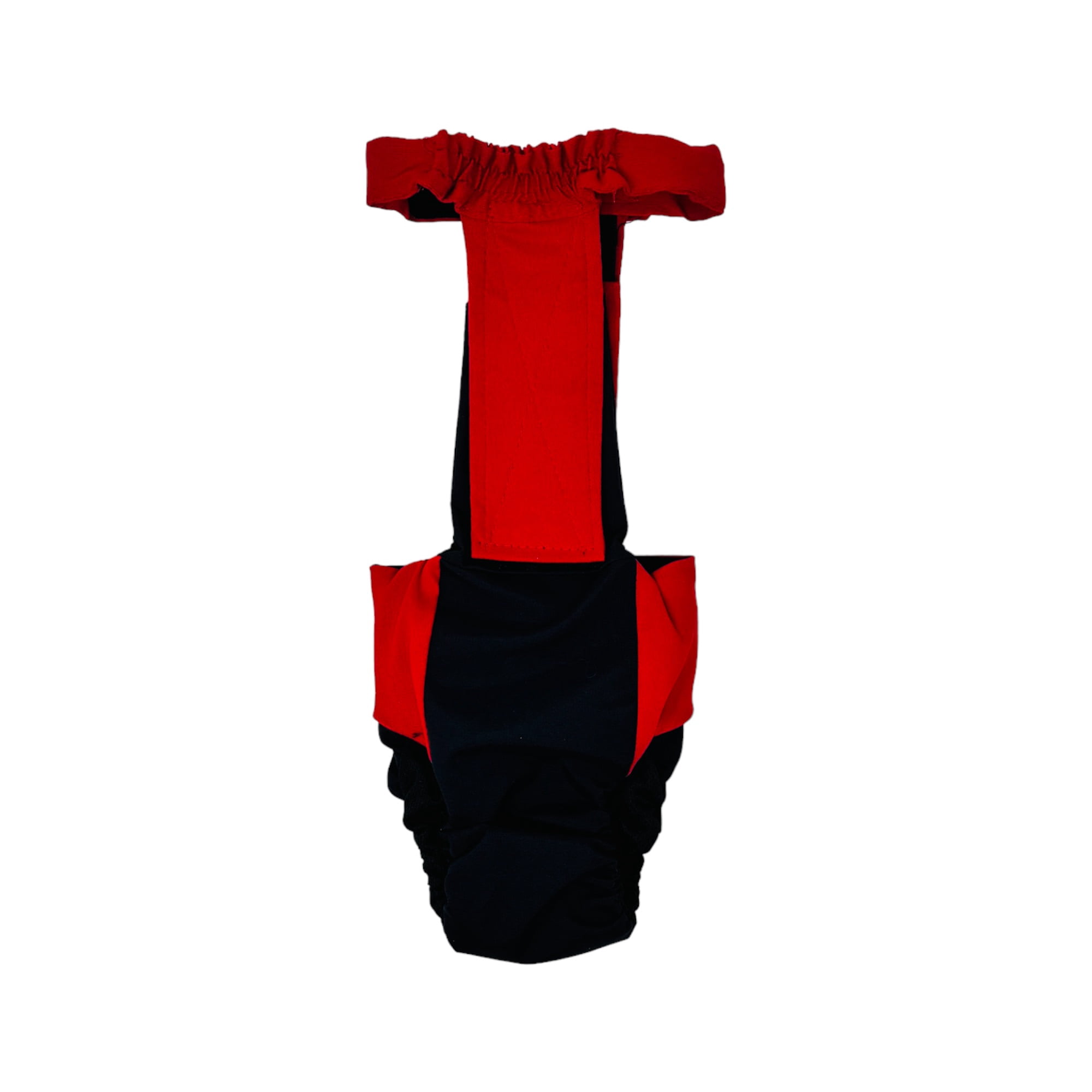Barkertime Red and Black Dog Diaper Overall