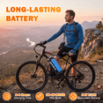 thumbnail image 6 of SNNAFFOB 26 Inch Electric Bike for Adults, 500W Peak Motor, 36V 12Ah Battery, 19MPH, 30 Mi Range, Smart LCD Display, Dual Suspension, UL 2849, Class 2, 6 of 8