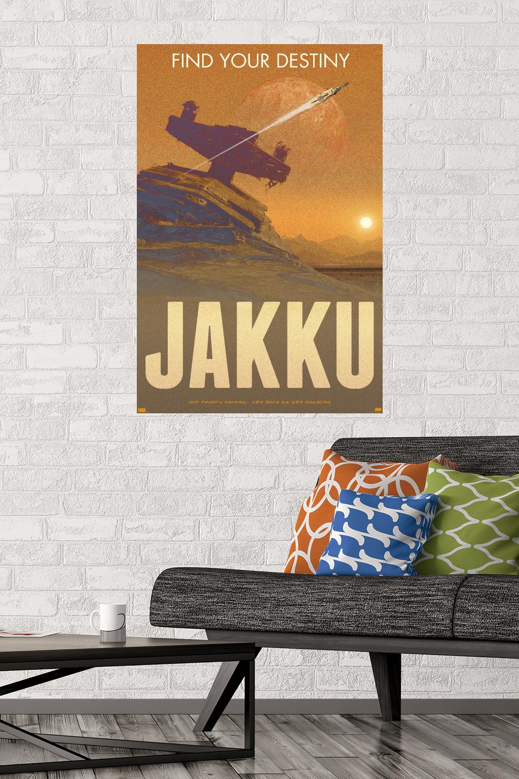 Star Wars: Jakku - Find Your Destiny by Russell Walks Wall Poster, 22.375" x 34"