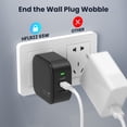 thumbnail image 6 of HFLRZZ USB-C Wall Charger, 65W 3-Ports GaN Fast Charging, USB-C Wall Charger for Dell/iPhone Series/Tablet/Dell/Samsung Galaxy Series/Motorola/Laptop etc with 3.28FT Cable-Black, 6 of 7