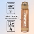 thumbnail image 2 of Coldest Sports Water Bottle with Straw Lid Vacuum Insulated Stainless Steel Bottles Reusable Leak Proof Flask for Sports (24 oz, Executive Wood), 2 of 8