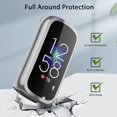 thumbnail image 4 of Tianle Compatible with Fitbit Luxe Screen Protector Case, [4 Pack] Soft TPU Full Around Protective Cover Bumper for Fitbit Luxe Smartwatch Accessories (Gray+Silver+Gold+Clear), 4 of 9