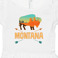 thumbnail image 4 of Inktastic Montana Gift Buffalo Silhouette Girls Baby Dress, 4 of 5