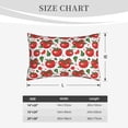 thumbnail image 3 of Fotbe Hand Drawn Tomatoes Pillow Cases - Envelope Closure - Luxury, Extra Soft, Cooling Pillow Covers - Wrinkle, Fade, Stain Resistant-20"x30", 3 of 8