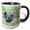 Black/White, variant on 3drose, Wyandotte Hen, Florida, Usa, 15oz Mug