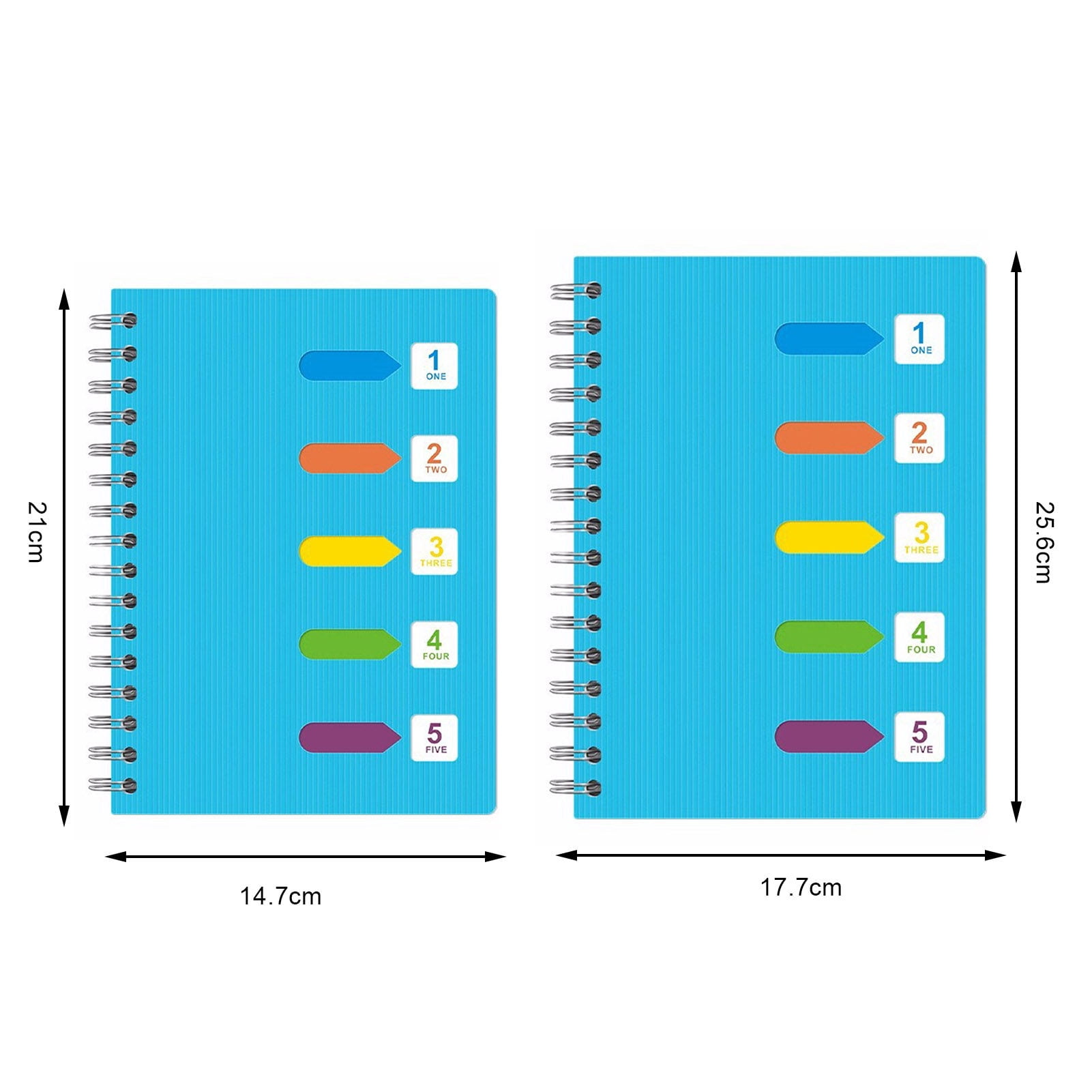 Homerr Notebook Spiral Notebook with Dividers Smooth Writing Premium Thickened Page A5/B5 Coil Ring 5 Subject Notebook Office Supplies Spiral Notebook