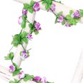 thumbnail image 2 of 2Pcs Artficial Small Rose Rattan Imitation Flower Hanging Vine Fake Plant Decoration for Home Wedding Party, 2 of 8
