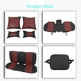 thumbnail image 4 of LABLT 5 Seats Universal Fit Car Seat Covers Deluxe PU Leather Full Set W/ Pillow 14pc, 4 of 5