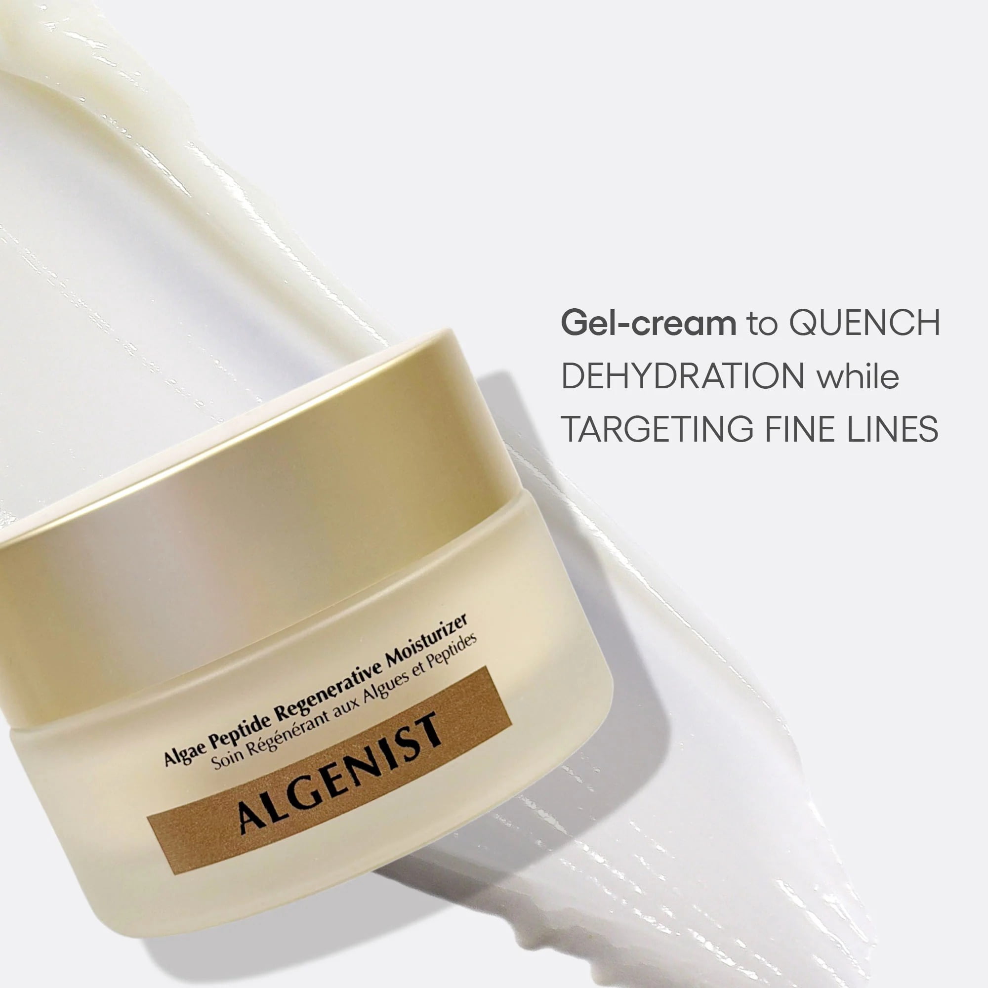 Algenist Algae Peptide Regenerative Face Moisturizer - Restorative Wrinkle Cream + Peptide Moisturizer for Instant Hydration + Skin Barrier Protection - Formulated with Patented Alguronic Acid (2 oz)