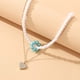 thumbnail image 4 of Collar para mujer, joyería para mujer, collar con colgante de corazón y diamantes a la moda para mujer, regalo para el Día de la Madre, collar para mujer., 4 of 5