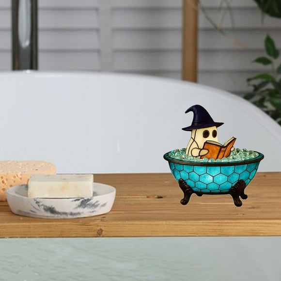Lámpara de baño de burbujas fantasma,Lámpara de baño de burbujas fantasma de Halloween,luz nocturna,Lámpara LED de noche para bañera,bonita lámpara de acento,Decoraciones de Halloween