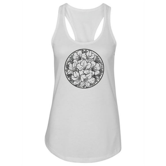 Lilies In A Circle Tank Women -Image by Shutterstock, Female Small
