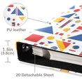 thumbnail image 3 of FORMRS 3 Ring Photo Album 4"x6" Self Adhesive Large Capacity PU Leather Cover, Simple Shapes, 3 of 8