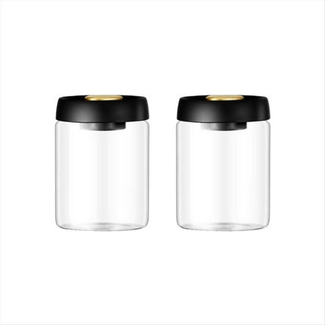Tarro de Vidrio para Granos de Café, Tanque Sellado Al Vacío para el Hogar, Organizador de Almacenamiento de Alimentos, Contenedores de Cocina para el Hogar, 900ml