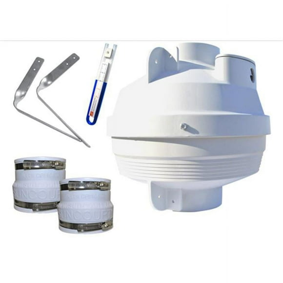 Suncourt RDK04 4 to 4 in. Radon Kit with Manometer and Air Pressure Indicator