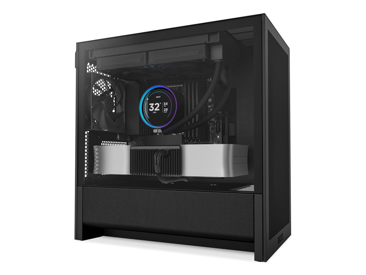 NZXT CC-H31FB-01 Black tinted tempered glass Micro ATX Cases Case  (Computer Cases - ATX Form)