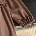 thumbnail image 5 of Gubotare Girls Winter Dresses Toddler Girls Dress Straight Tulle Long Sleeve Girl Dresses 3T 4T (Brown,3-4 Years), 5 of 9