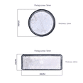 thumbnail image 2 of LED Reflector Steering Brake Tail Light, Compatible with Electric Motorcycle Scooter (Round Lighted Reflector Blue) Two Pack, 2 of 5