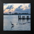 thumbnail image 2 of Head, Danny 15x15 Black Modern Framed Museum Art Print Titled - Blue Heron, 2 of 5