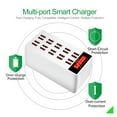 thumbnail image 3 of USB Charger USB Charging Station,Charging Station For Multiple Devices Fast Charge With LCD Screen Digital Display For Phone Tablets Smartphones ,Easy to Use, 3 of 7