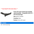 thumbnail image 2 of Front Left Lower Control Arm and Ball Joint Assembly - Compatible with 2011 - 2016 Kia Sportage - Moog, 2 of 2
