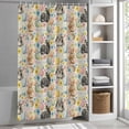 thumbnail image 6 of Happy Easter Shower Curtain Set, Waterproof Shower Curtains for Bathroom, Spring Watercolor Rabbits Eggs Flower Beige Washable Fabric Cloth Bath Curtain for Bathtub Decoration with Hooks 60x72 Inches, 6 of 9