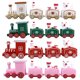 thumbnail image 2 of 4 piezas de Navidad mini trenes de tren ornamentos de plástico de plástico juguetes de tren en miniatura para niños, 2 of 6