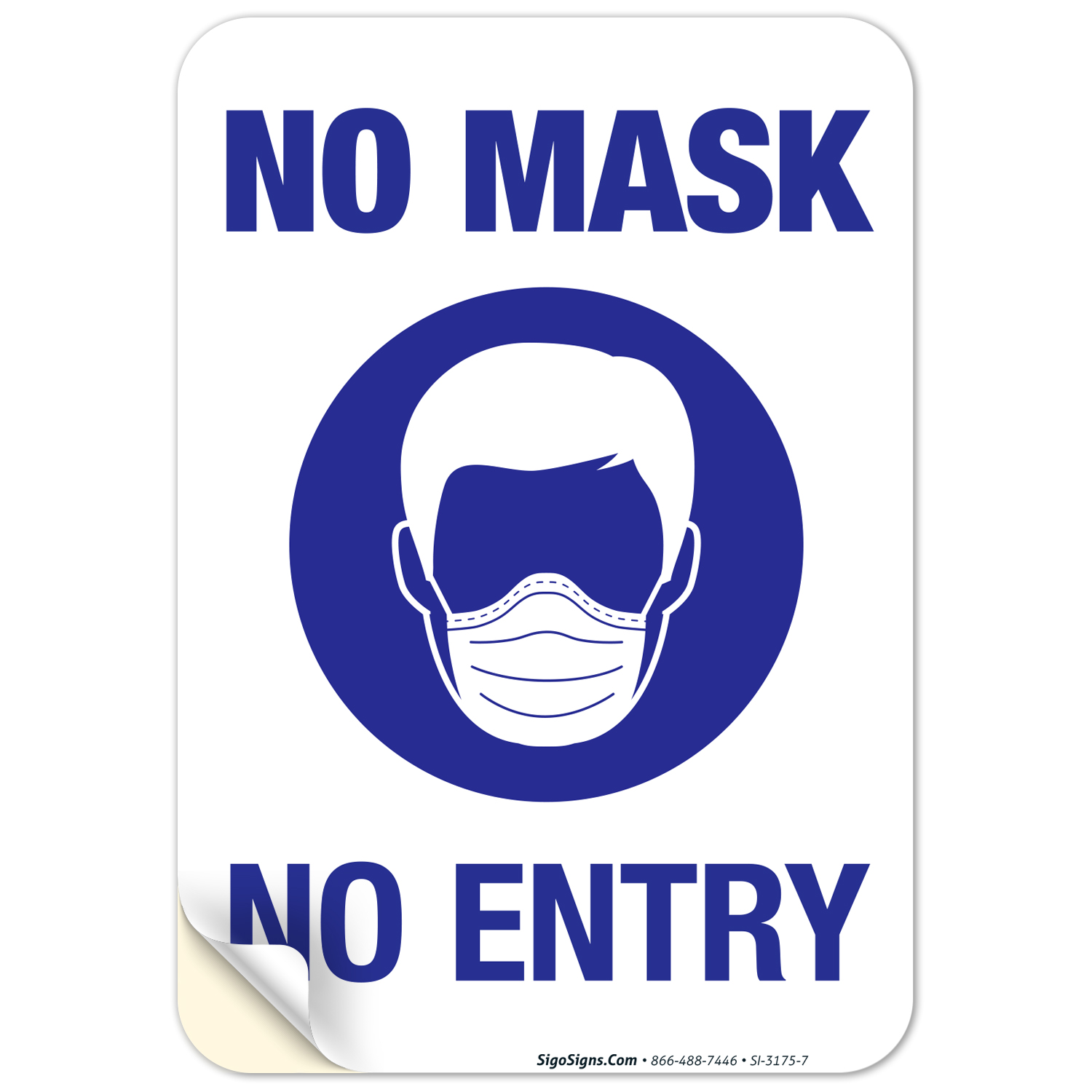 Pro Mask Sign March Wear A Mask Sign, 10x7 Vinyl Sticker - Walmart.com