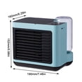thumbnail image 2 of Enfriador de aire de escritorio Ventilador de oficina en casa Humidificador de enfriamiento de aire Ventilador eléctrico ajustable con filtro, Azul Eigraketly HA7458-02B, 2 of 6
