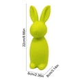 thumbnail image 3 of RICHMJ Easter Flocked Bunny Decorations - Spring Table Centerpieces for Indoor Decor - Easter Bunny Figurines Decoration for Home Party Offic,3.14*2.36*8.66in (Green), 3 of 6