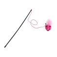 thumbnail image 2 of DOLITY Cat Feather Toys with Bells 57cm String Catcher Exerciser Accompany Activity Cat Pink, 2 of 9