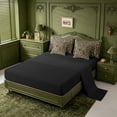 thumbnail image 3 of meiyoeat Personalized Camo Letter S 7pcs Queen Bedding For Boy,Vintage Camouflage Alphabet Print Bedding Comforter Set Queen,Black Reversible, 3 of 7