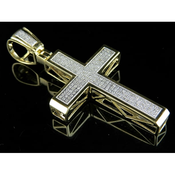 Jewelry Unlimited Men's 10K Yellow Gold Genuine Diamond Designer