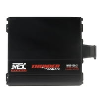MTX MUD100.2 Mud Series 200 Watt RMS 2 Channel Outdoor Powersports Amplifier Kit