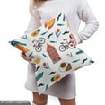 thumbnail image 5 of Ambesonne Colorful Fabric by the Yard Upholstery, Famous Dutch Motifs Image, 1 Yard, White and Multicolor, 5 of 5