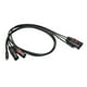 thumbnail image 5 of Cable de audio tipo C a doble XLR macho para teléfonos inteligentes y portátiles, 3 pines, 1 m, resistente, cable de audio estéreo para amplificador, 5 of 10