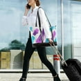 thumbnail image 5 of FORMRS Canvas Laptop Tote Bag for Women with 15.6" Computer Compartments Shoulder Handbag, Purple Drawing, 5 of 7