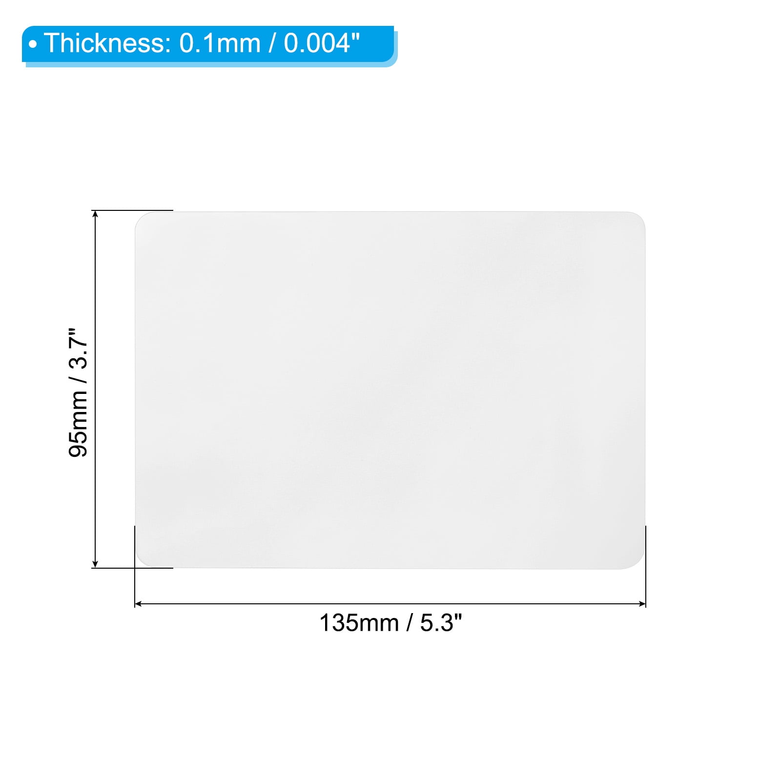 Uxcell Thermal Laminating Pouches, Transparent Laminating Sheets 4 Mil 5.3"x3.7 Laminator Pouches 200Pack
