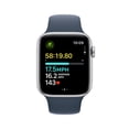 thumbnail image 1 of Pre-Owned Apple Watch Series Se 2nd Gen 44mm Gps + Cellular Aluminum Silver + Storm Blue Sports Band 32GB, 1 of 1