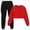 A105-Red, variant on Gibobby Girls Outfits 2 Piece Crew Neck Short Sleeve Patchwork Tops And Skirts Set Breathable Sprotswear Summer Girls Clothes Set(8-10 Years,Red)