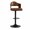 Brown, variant on Dual Color Rustic Modern Height Adjustable Swivel Durable Material Steady Bar Stool for Hotel and Home Bar Commercial Use