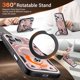 thumbnail image 2 of Diseñado para Funda Magnética para iPhone 17 Pro, Compatible con Magsafe, Resistente a Caídas de 10 pies, Resistente, con Soporte de Anillo Giratorio 360, Funda Protectora a Prueba de Golpes, 2 of 7