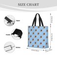thumbnail image 3 of Disketp Brown French Bulldog Bolsa Tote de Lona para Mujer, Bolso de Hombro y Cruzado con Cierre de Cremallera, 3 of 7