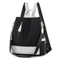 thumbnail image 1 of Women Backpack Purse Waterproof Nylon Anti-theft Rucksack Lightweight Shoulder Bag Beige, 1 of 5