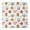 Christmas Square-477, variant on 52-inch round Christmas tablecloth. The elastic hem ensures a custom fit that withstands the activity of holiday gatherings while protecting your furniture surface.
