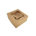 thumbnail image 1 of Cajas Cupcake 4 Cavidades / Muffins / Kekitos / Panquecitos / Repostería, 1 of 2