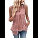 thumbnail image 2 of Camisetas Sin Mangas Holgadas e Informales para Mujer, Ropa de Verano, Conjuntos, 2025, Gris Rosado Pálido, Talla S, 2 of 6